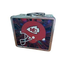 Kansas City Chiefs NFL Football Helmet Tin Lunch Box 1998